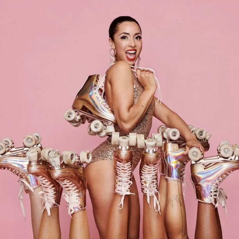 Rose Gold Impala Rollerskates Size 8